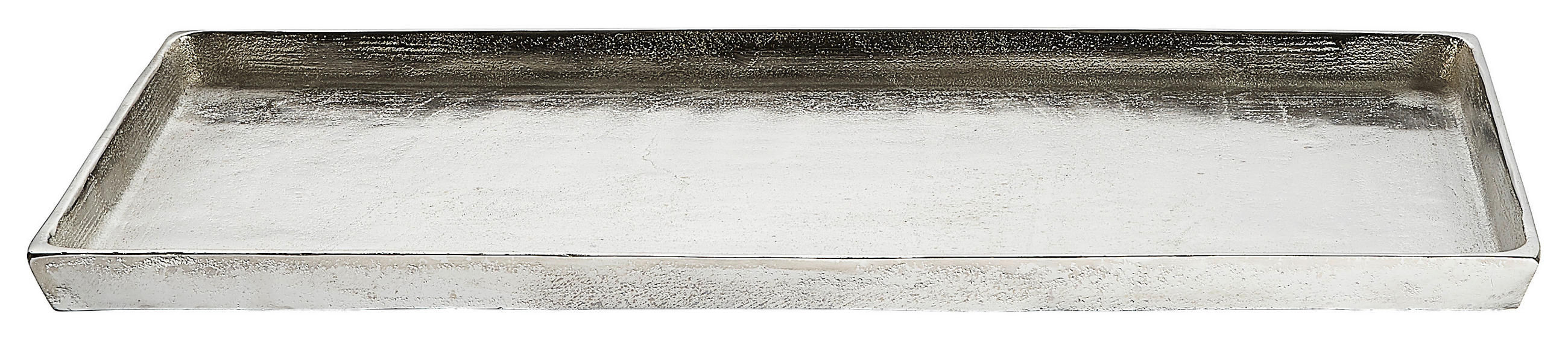 TABLETT Metall  - Nickelfarben, Basics, Metall (59/29/3cm) - Ambia Home