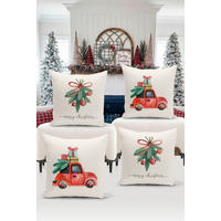 KISSENBEZUG-SET Artfchrst4-42 43/43 cm  - Multicolor, Basics, Textil (43/43cm) - X-Mas