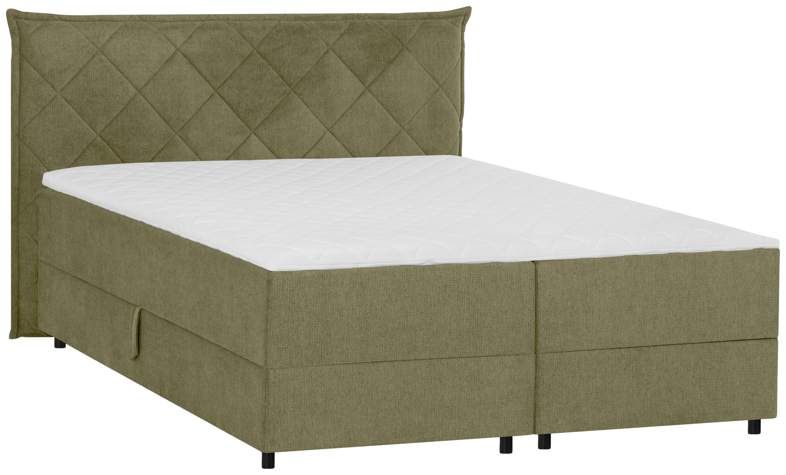 Boxspring 160x200 cm, măsliniu