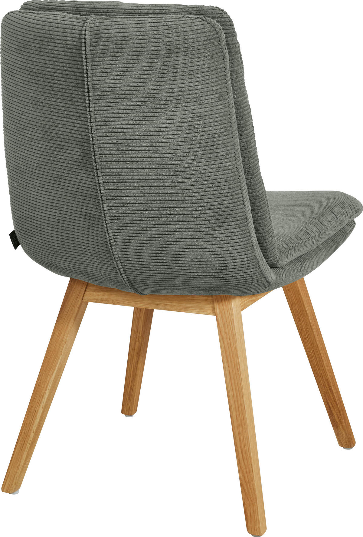STUHL  in Cord  - Eichefarben/Olivgrün, Design, Holz/Textil (49/90/69cm) - Johann Jakob