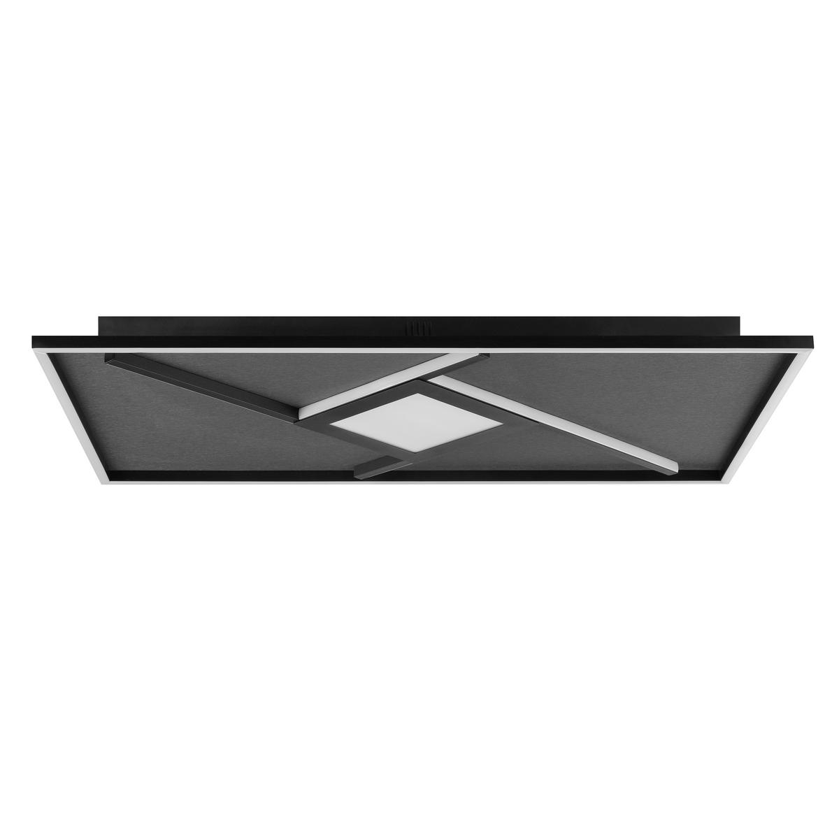 LED-DECKENLEUCHTE   - Schwarz, Design, Kunststoff/Textil (4,7/71/41cm) - Brilliant