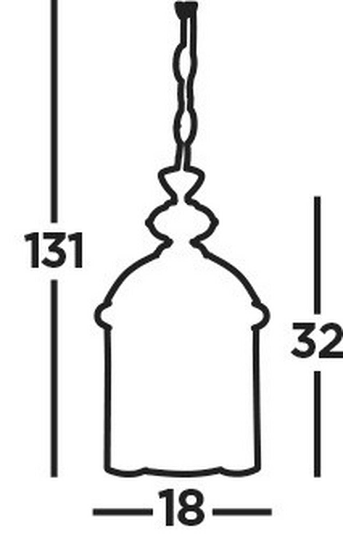 HÄNGLAMPA Bevelled 18/32 cm  - Klassisk, metall/glas (18/32cm)