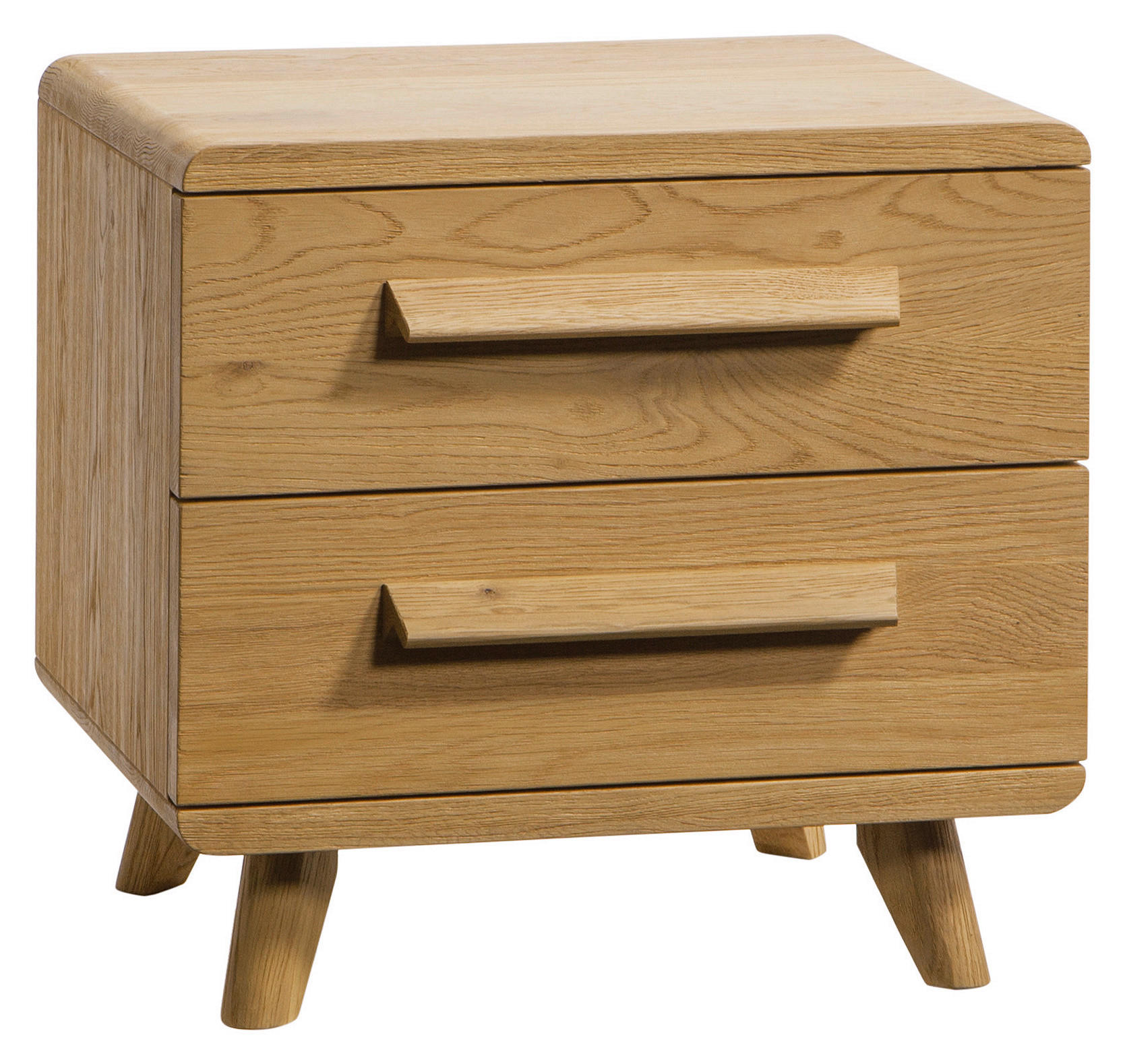 NACHTSCHRANK 48/49/43 cm Eiche massiv  - Eichefarben, Design, Holz (48/49/43cm) - Hasena