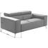 ZWEISITZER-SOFA in Leder Schwarz - Chromfarben/Schwarz, Design, Leder/Metall (166/75/106cm) - Cantus ZWEISITZER-SOFA in Leder Schwarz - Chromfarben/Schwarz, Design, Leder/Metall (166/75/106cm) - Cantus