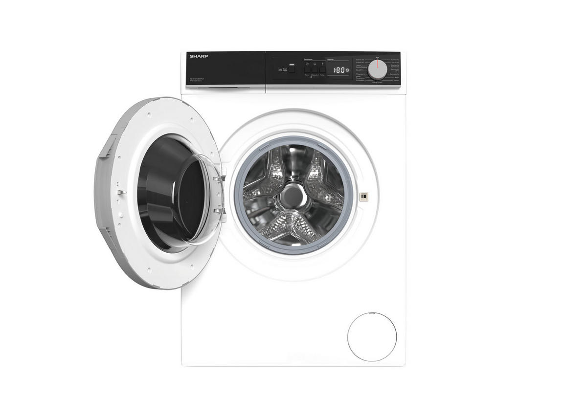 WASCHMASCHINE ES-NFA814BW1NA-DE   - Schwarz/Weiß, Trend, Kunststoff (59,7/84,5/52,7cm)