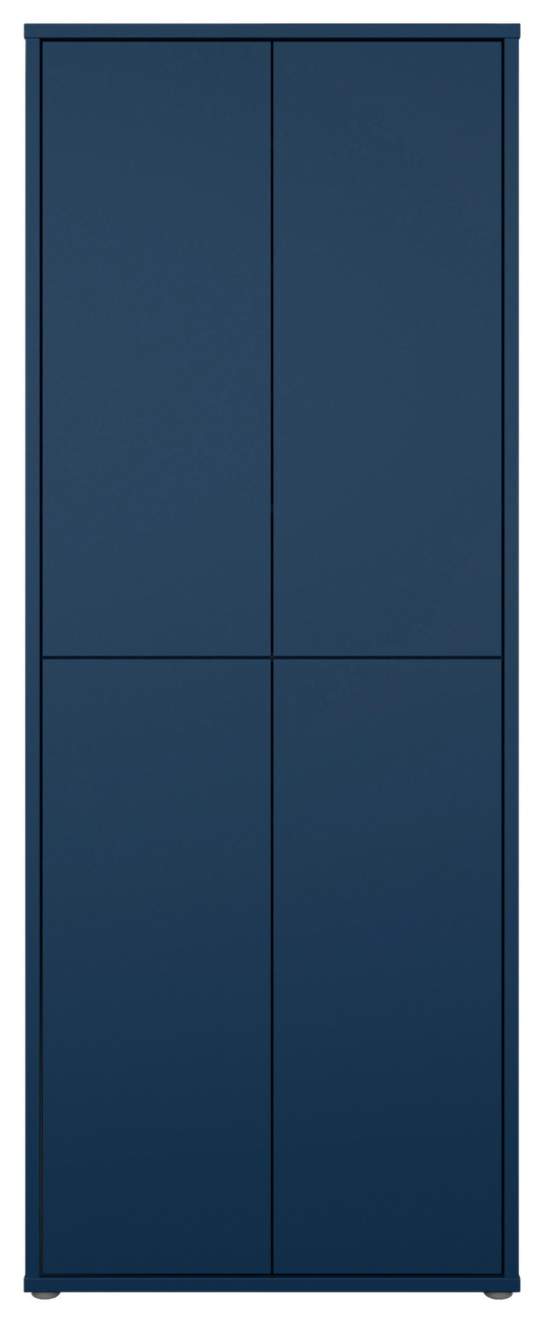 SCHUHSCHRANK Dunkelblau  - Dunkelblau/Grau, MODERN, Holzwerkstoff/Kunststoff (74,5/191,9/34,9cm) - Modern Living