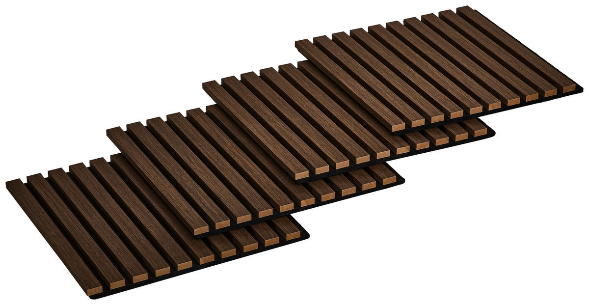 AKUSTICKÝ PANEL 40/40/2,1 cm   - šedá/černá, Basics, dřevo/kompozitní dřevo (40/40/2,1cm) - Boxxx