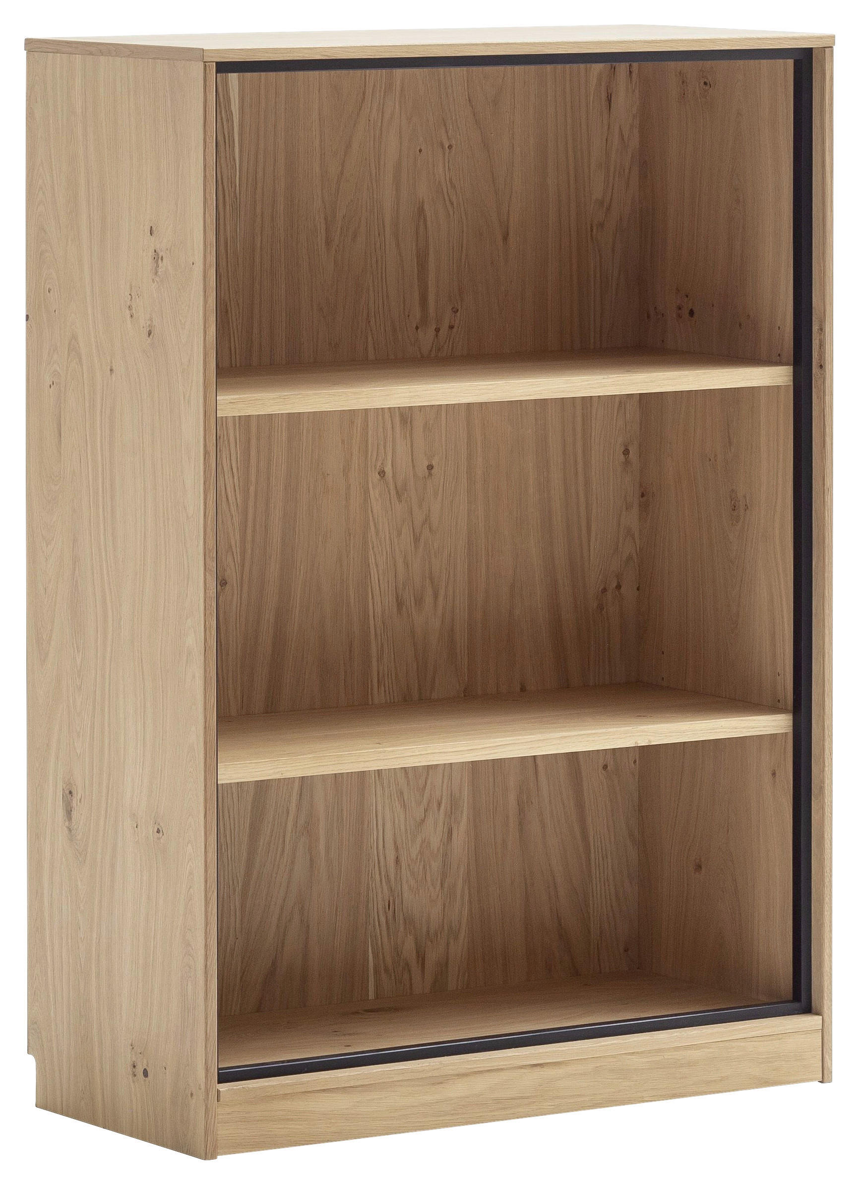 AKTENREGAL Asteiche furniert, massiv Eiche Bianco  - Eiche Bianco, KONVENTIONELL, Holz/Holzwerkstoff (86/123/40cm) - Linea Natura