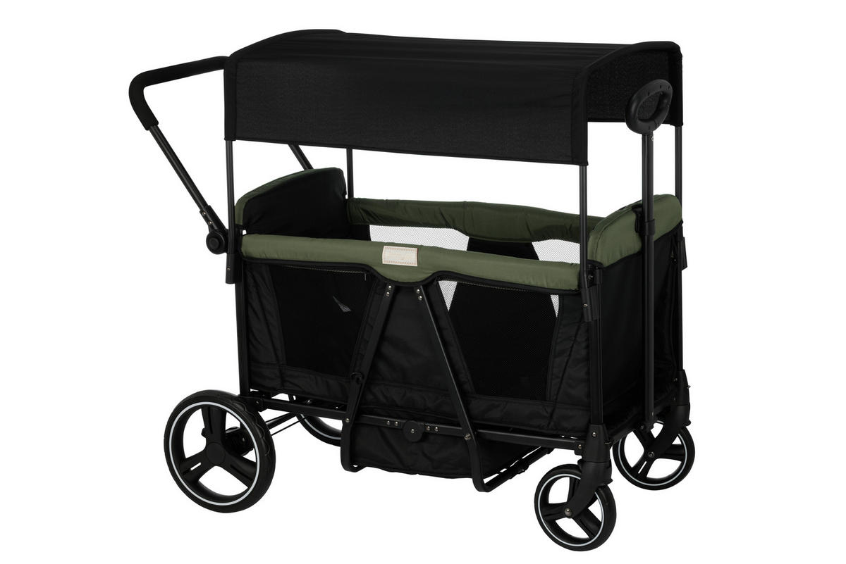 BOLLERWAGEN    - Schwarz/Olivgrün, Basics, Kunststoff/Textil (112/58/108cm) - Jimmylee