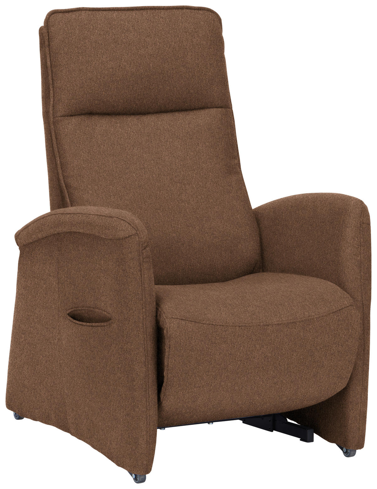 FERNSEHSESSEL in Chenille Braun  - Braun, Konventionell, Kunststoff/Textil (79-83/108/87cm) - Valdera