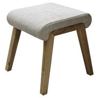 HOCKER Netz Creme, Eichefarben  - Eichefarben/Creme, Natur, Holz/Textil (53,8/45/45cm) - Voglauer