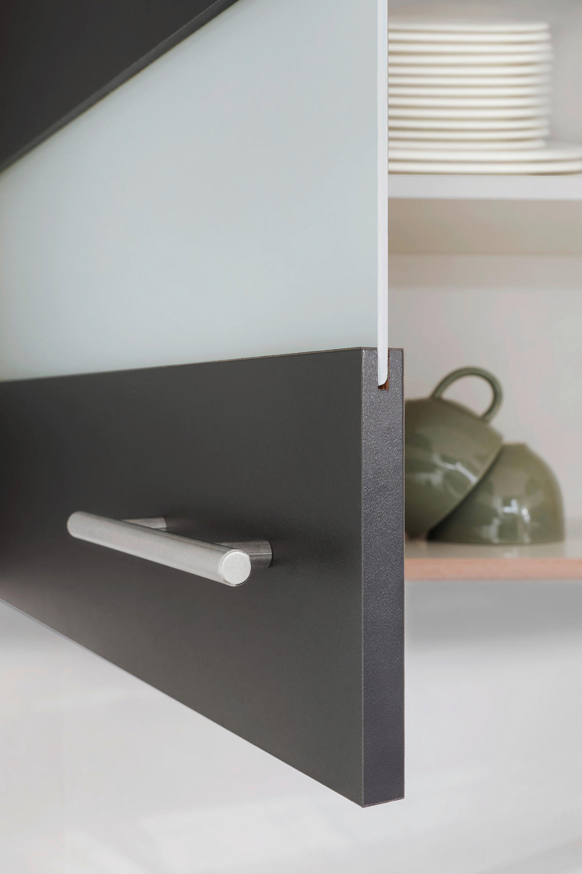 MODULKÖK 280 cm   i grå  - stålfärgad/grå, Basics, metall/trämaterial (280cm) - Respekta