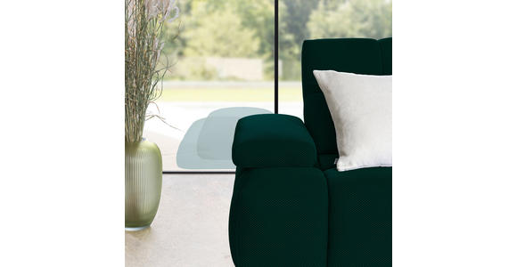 ECKSOFA in Struktur Petrol 313/233 cm - Petrol/Schwarz, Design, Kunststoff/Textil (313/233cm) - Emilio Belluti