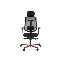 OTOČNÁ ŽIDLE, síťovina, černá - černá/červená, Moderní, textil/plast (66/118 - 136/60cm) - MID.YOU
