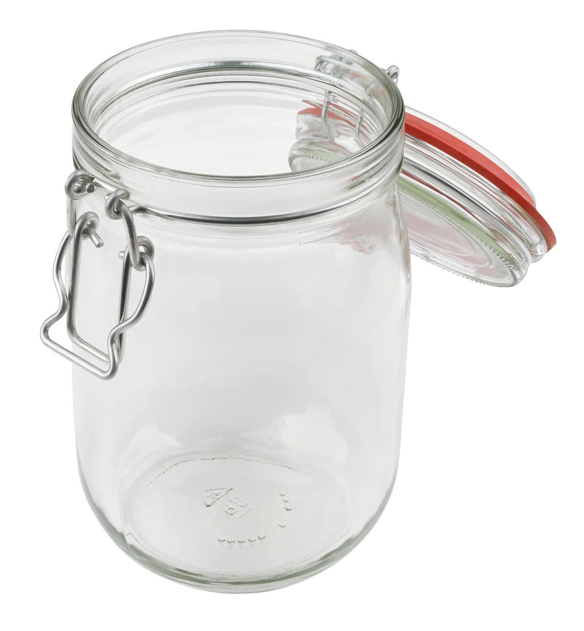 BEFŐTTESÜVEG 1140 ml   - áttetsző, Basics, üveg/fém (1140ml) - Dr.Oetker