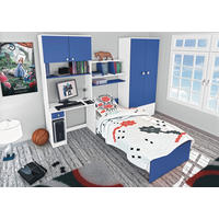 SOBA ZA MLADE  plava, bijela  - bijela/plava, drvni materijal (274/202/50cm) - Boxxx