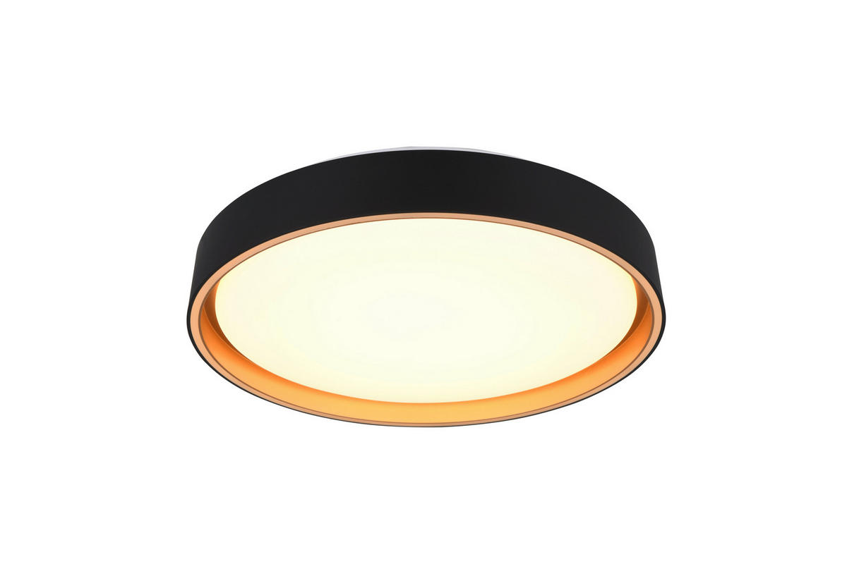 LED-DECKENLEUCHTE  40/7,5 cm    - Weiss/Goldfarben, Basics, Kunststoff (40/7,5cm)