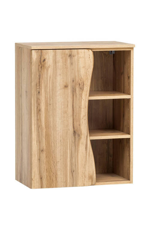UNTERSCHRANK 60/79/35 cm   - Eiche Wotan/Silberfarben, Natur, Holzwerkstoff/Kunststoff (60/79/35cm) - Xora