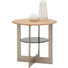 BEISTELLTISCH in Holz, Metall, Glas, Holzwerkstoff 55/53 cm - Eichefarben, Design, Glas/Holz (55/53cm) - Dieter Knoll BEISTELLTISCH in Holz, Metall, Glas, Holzwerkstoff 55/53 cm - Eichefarben, Design, Glas/Holz (55/53cm) - Dieter Knoll