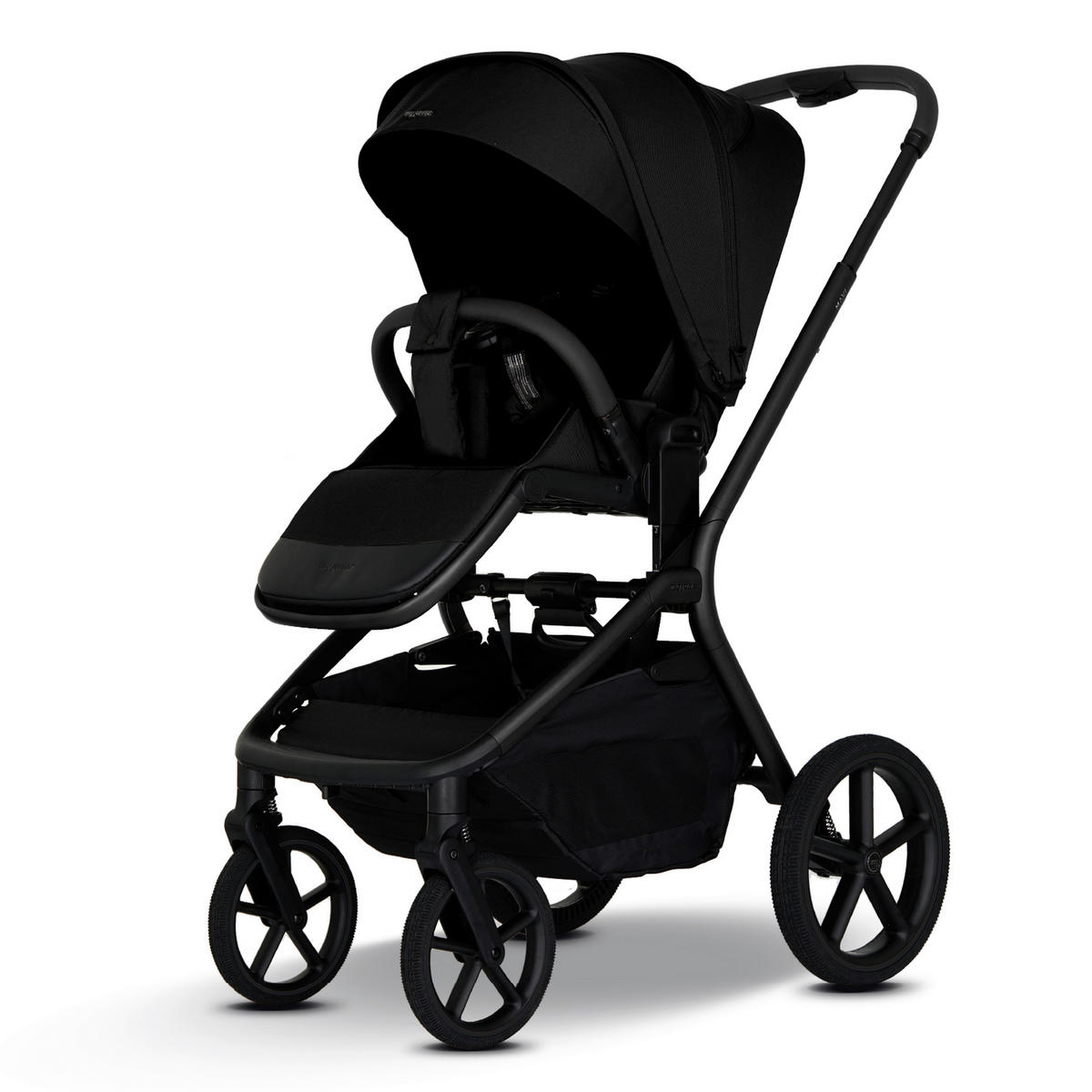 KOMBIKINDERWAGEN MAVI 2in1  - Schwarz, Trend, Textil/Metall (92/55/110.5cm) - My Junior