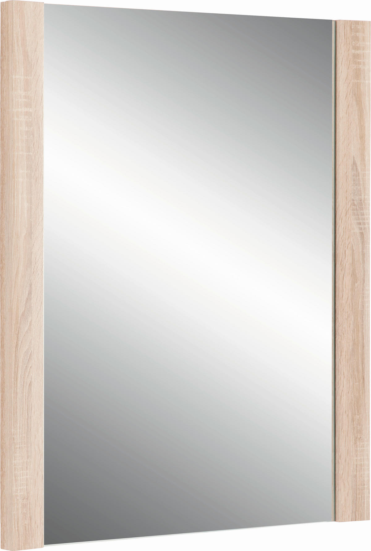 OGLINDĂ DE PERETE 74/93/4 cm    - stejar Sonoma, Konventionell, sticlă/material pe bază de lemn (74/93/4cm) - Carryhome