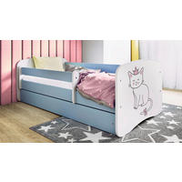 KINDER-/JUNIORBETT - Blau/Birkefarben, MODERN, Holz/Holzwerkstoff (80/160cm) - MID.YOU
