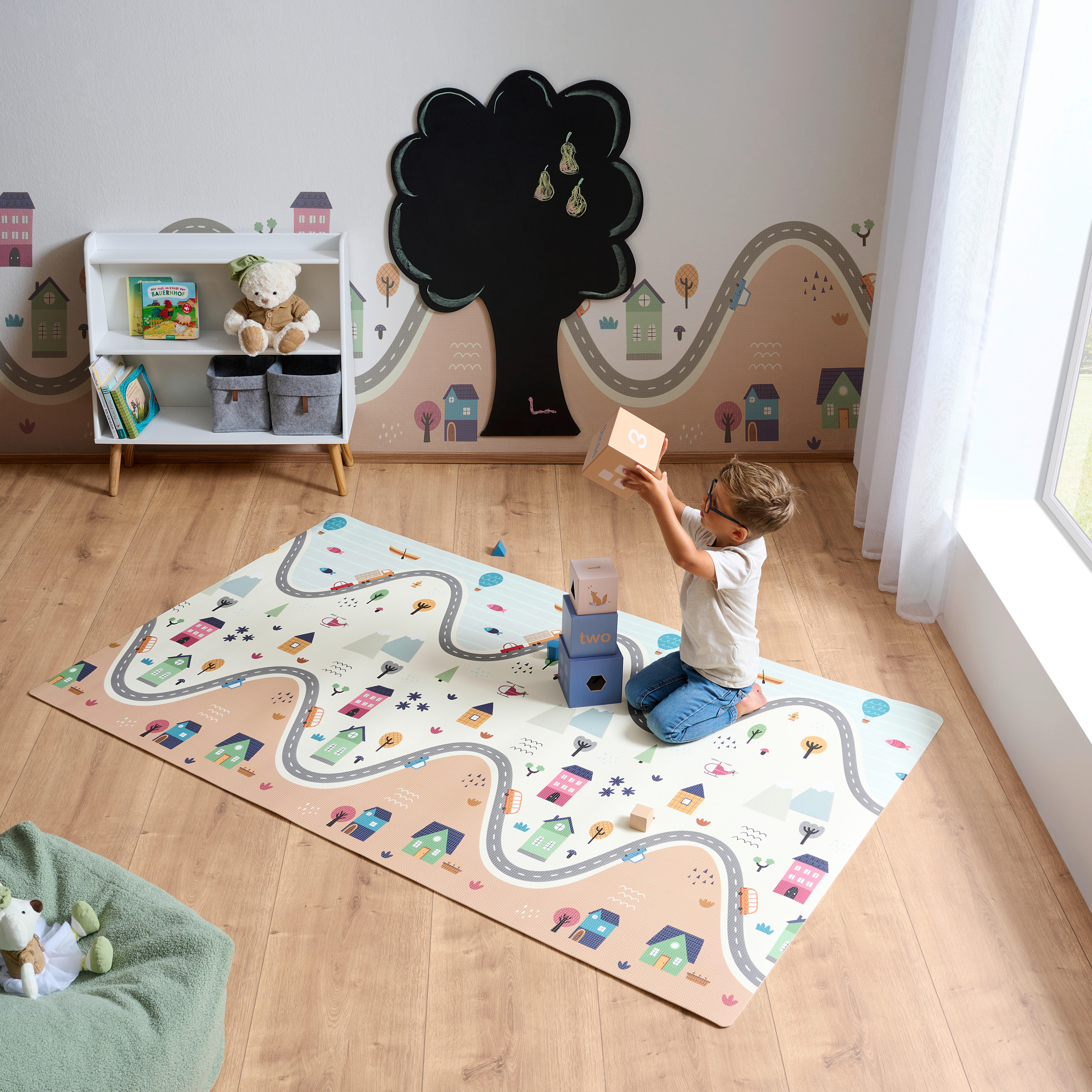 BABYREGAL Book Kiefer Naturfarben, Weiß  - Weiß/Naturfarben, Basics, Holz/Holzwerkstoff (80/28/80cm) - My Baby Lou