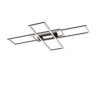 STROPNÉ LED SVIETIDLO, 99,2/69,4/5,1 cm - čierna, Trend, kov/plast (99,2/69,4/5,1cm)