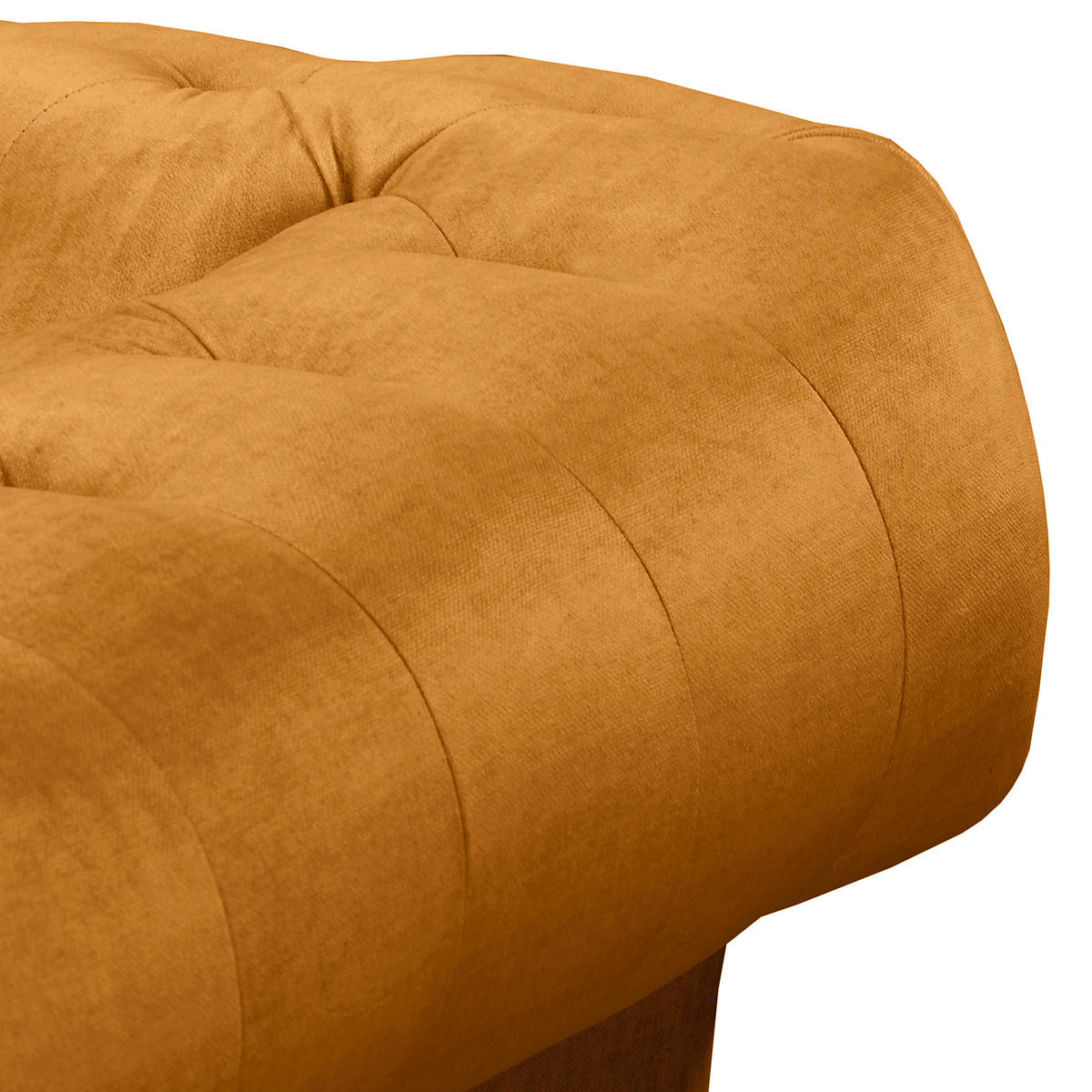 ECKSOFA Laura Bernsteinfarben Mikrofaser  - Bernsteinfarben/Braun, Design, Holz/Textil (182/284cm) - P & B