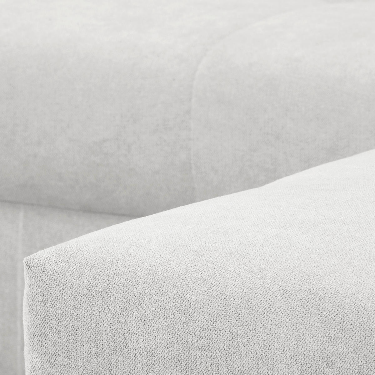 ECKSOFA Ariella in Mikrofaser Hellgrau  231/161 cm  - Hellgrau/Naturfarben, Design, Holz/Textil (231/161cm) - Livetastic