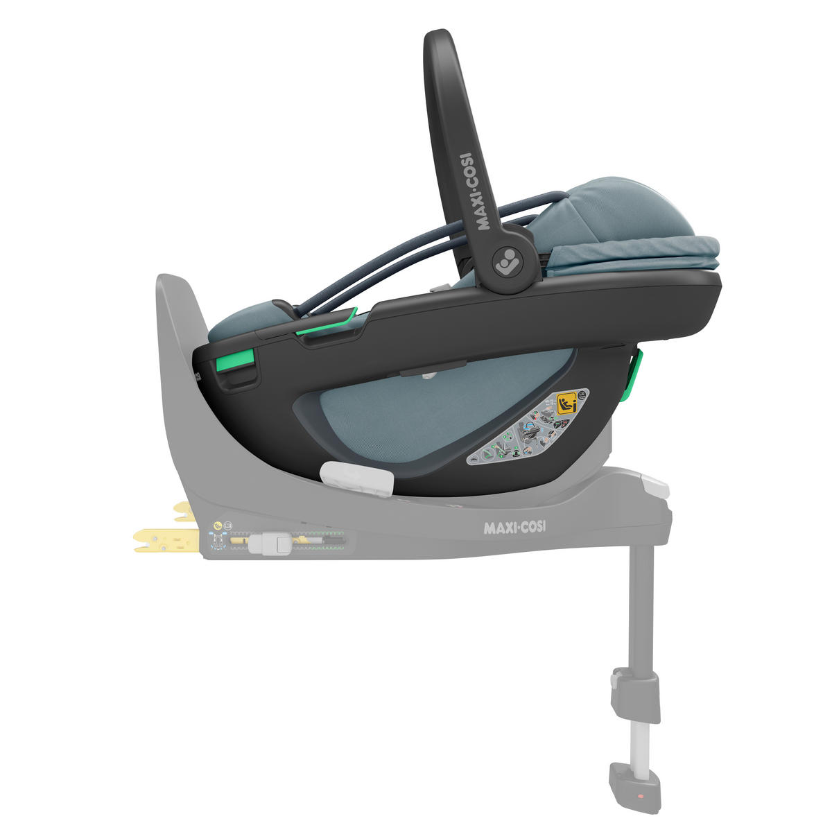 AUTO-SEDIŠTE ZA BEBE  Coral 360  - svetlosiva/crna, Osnovno, tekstil/metal (44/58/68cm) - Maxi-Cosi