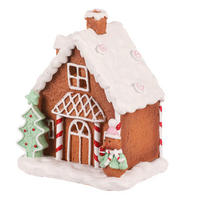 VÁNOČNÍ FIGURKA - hnědá, Basics, keramika (12/14/9cm)