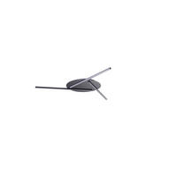 LED-DECKENLEUCHTE Dual  Smart 120/5,5 cm   - Anthrazit, Design, Metall (120/5,5cm) - BOPP