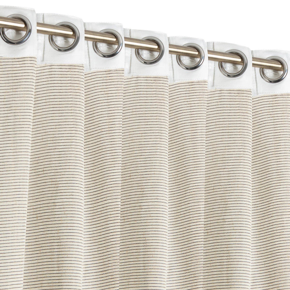 FERTIGVORHANG transparent  - Greige, Basics, Textil (140/240cm)
