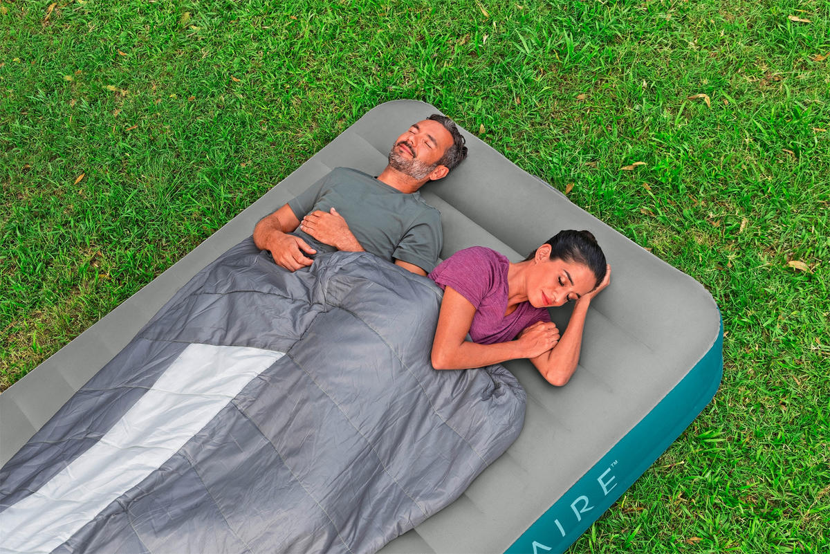 LUFTBETT ALWAYZAIRE 69078 Grau, Grün  - Grau/Grün, KONVENTIONELL, Kunststoff (203/152/36cm) - Bestway