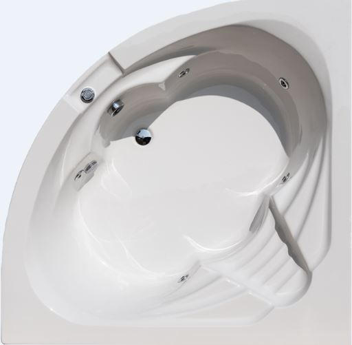 WHIRLPOOL-BADEWANNE Wandmontage   - Weiß, Basics (150/57/150cm)
