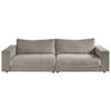 MEGASOFA in Feincord Sandfarben  - Sandfarben/Schwarz, Design, Kunststoff/Textil (290/86/127cm) - Pure Home Lifestyle