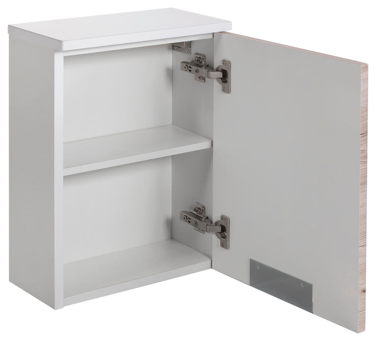 HÄNGESCHRANK 33,0/46,5/16,5 cm  - Chromfarben/Eichefarben, MODERN, Holzwerkstoff/Metall (33,0/46,5/16,5cm) - MID.YOU