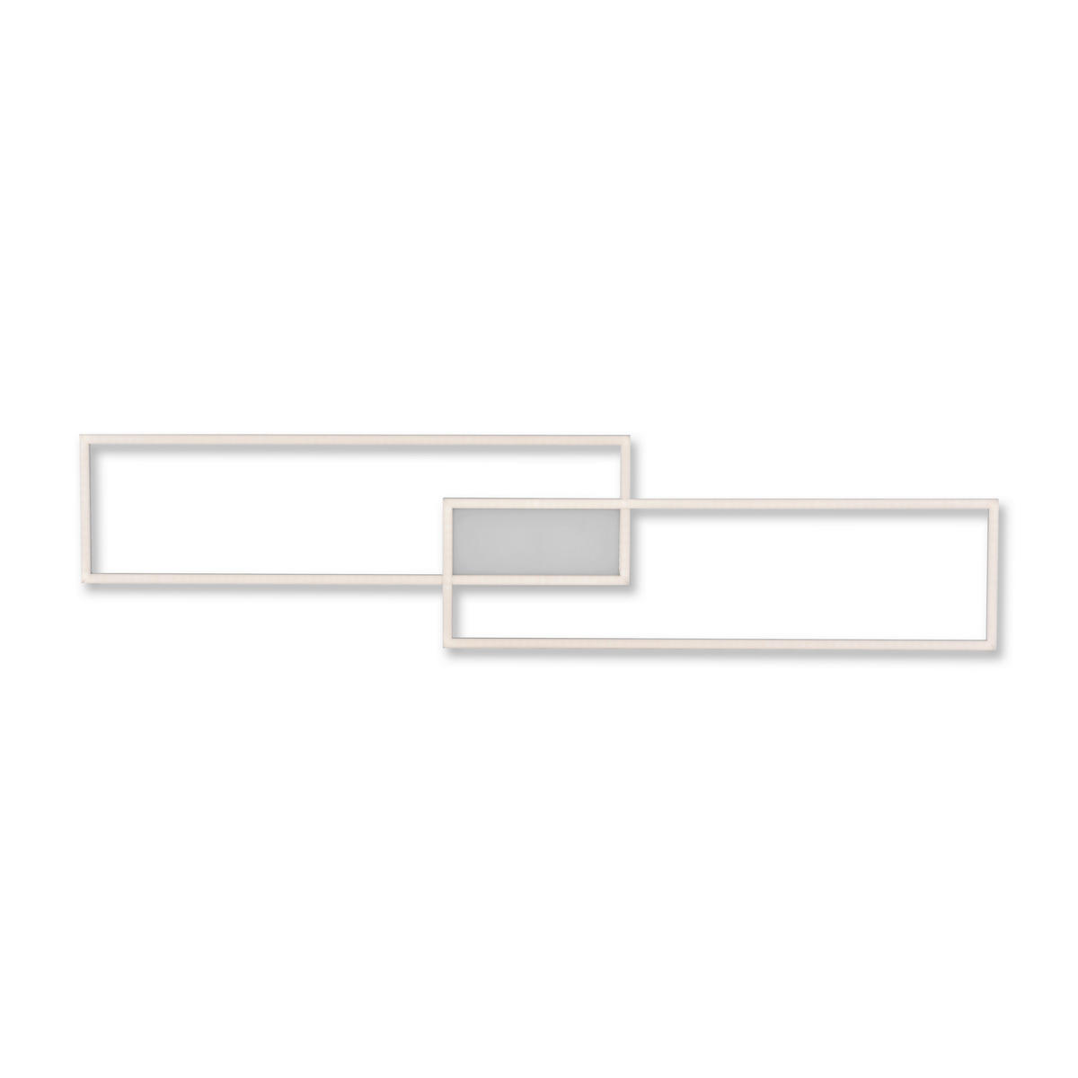 LED-Deckenleuchte 109,5/25,5/6 cm   - Silberfarben, Basics, Kunststoff/Metall (109,5/25,5/6cm)
