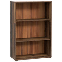 REGAL Graubraun, Dunkelbraun  - Dunkelbraun/Graubraun, Design, Holzwerkstoff (73,7/111,1/34,8cm)