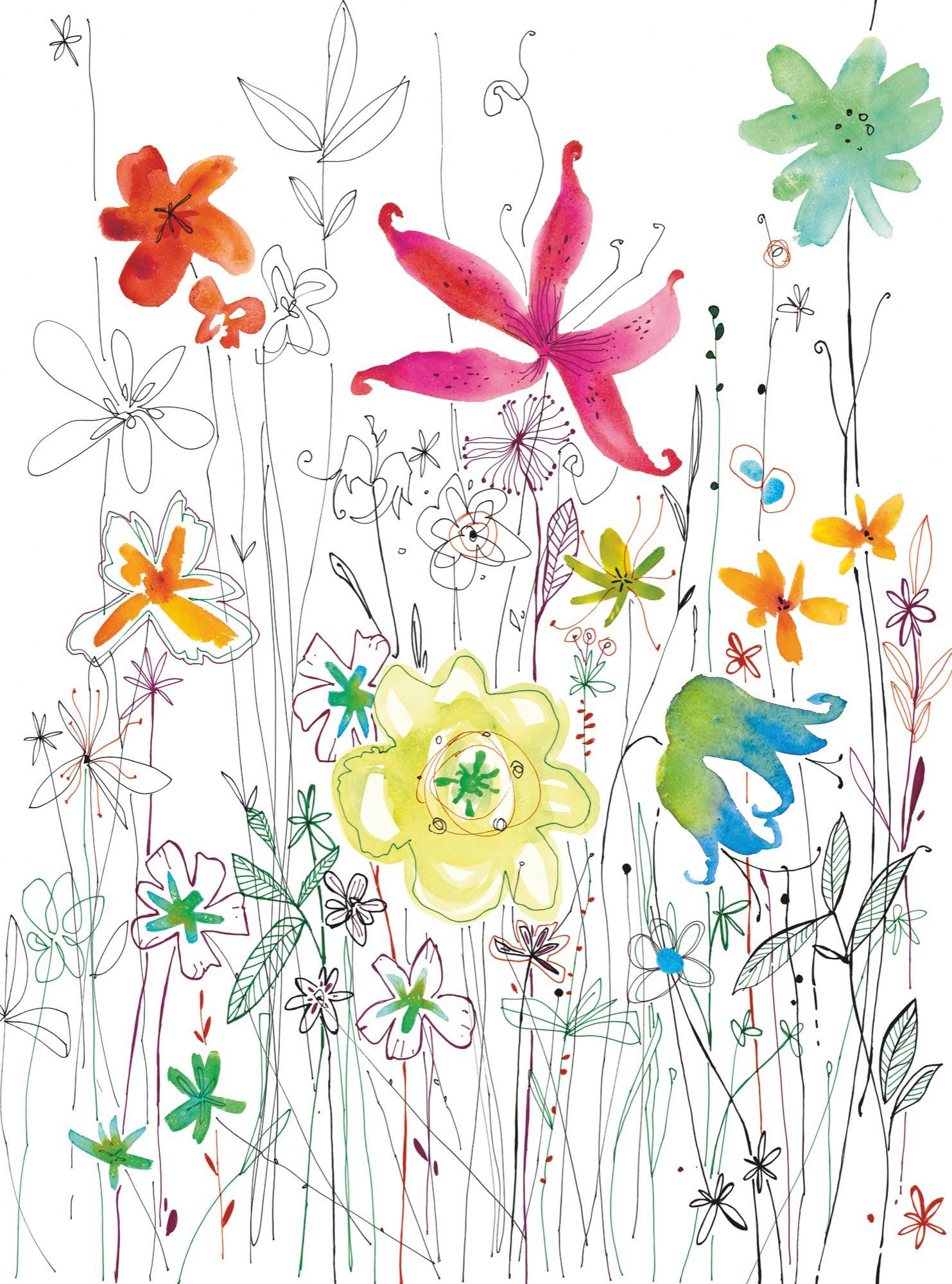 VLIESTAPETE Joli  - Multicolor, Design, Papier (184/248cm) - Komar