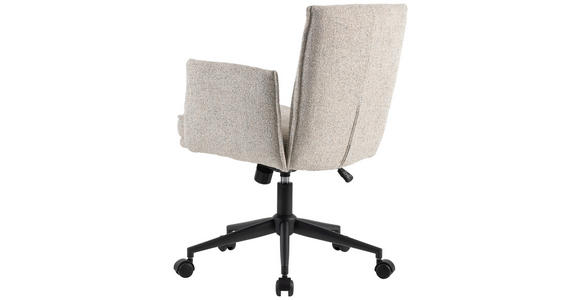 DREHSTUHL Webstoff Creme, Schwarz - Creme/Schwarz, Design, Kunststoff/Textil (63/88/95,5/65,5cm) - Venda