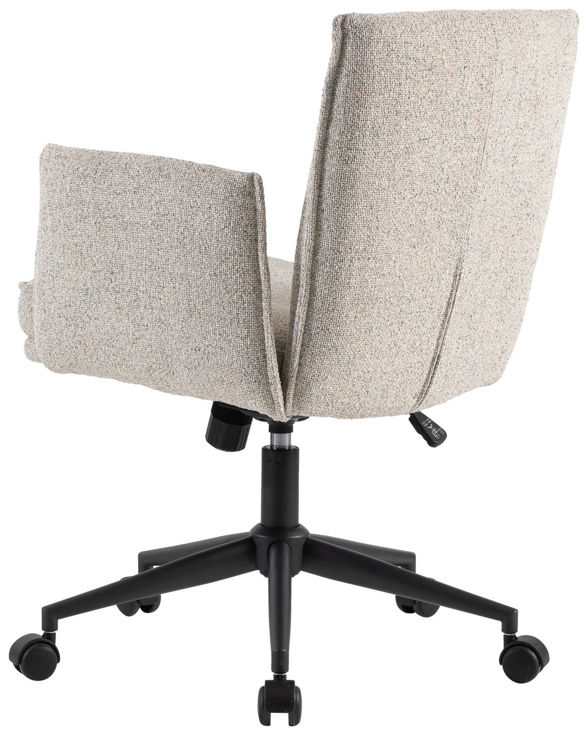 DREHSTUHL Webstoff Creme, Schwarz  - Creme/Schwarz, Design, Kunststoff/Textil (63/88/95,5/65,5cm) - Venda
