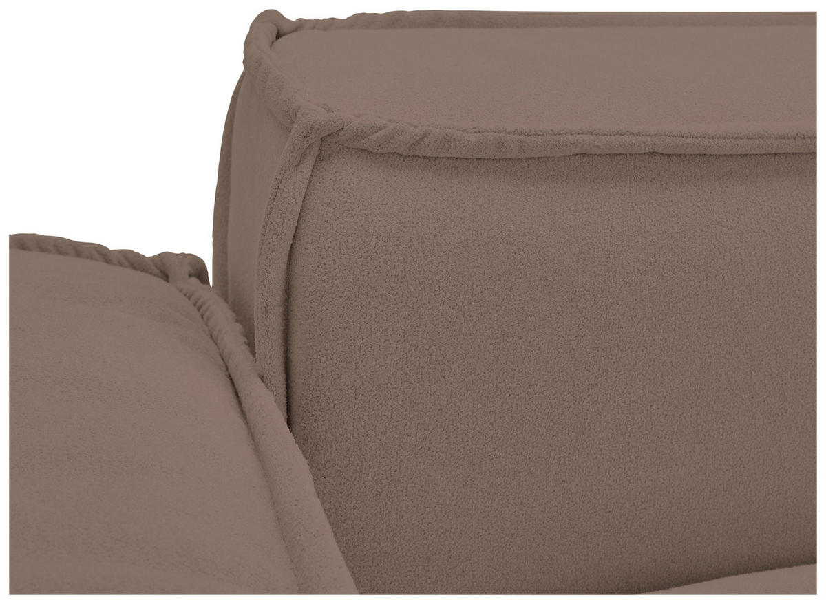 SCHLAFSOFA Webstoff Braun  - Schwarz/Braun, KONVENTIONELL, Kunststoff/Textil (256/83/115cm) - Carryhome