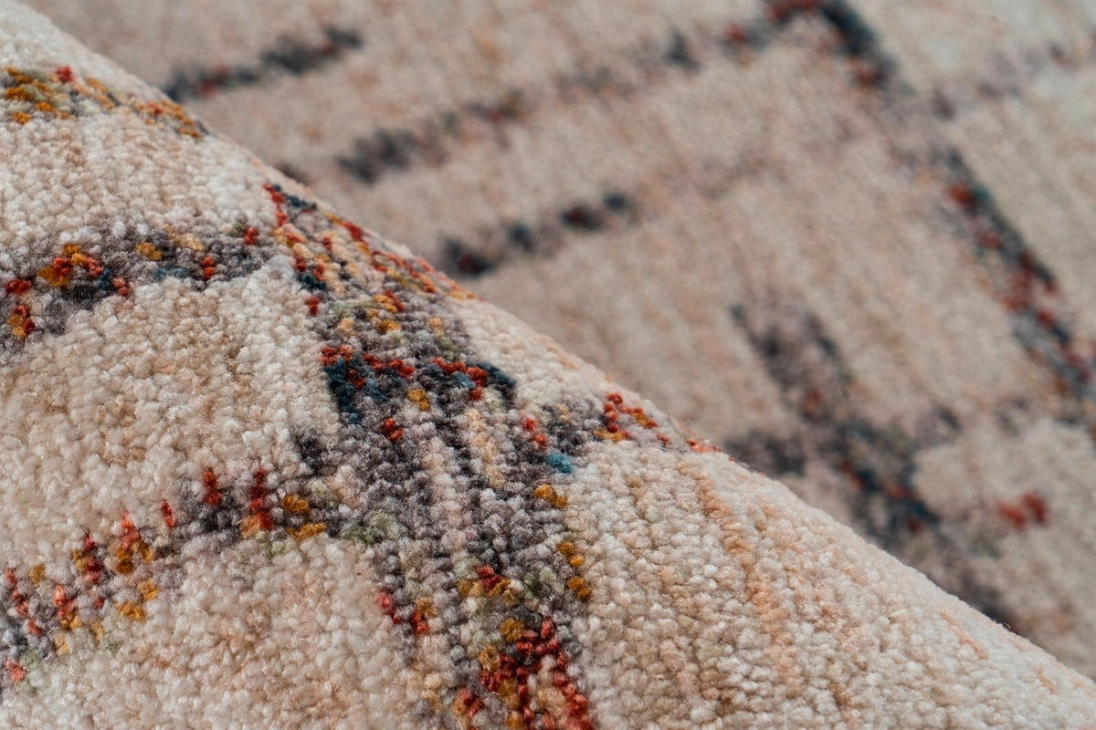 LÄUFER 80/150 cm Jaka 225 Creme / Multi Creme, Multicolor  - Multicolor/Creme, KONVENTIONELL, Textil (80/150cm)