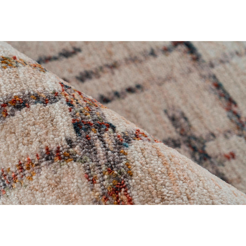 Thumbnail - Xxxl Flachwebeteppich Jaka 225 Creme / Multi, Creme, Mehrfarbig, Textil, rechteckig, 160x230 cm, pflegeleicht, Teppiche ...
