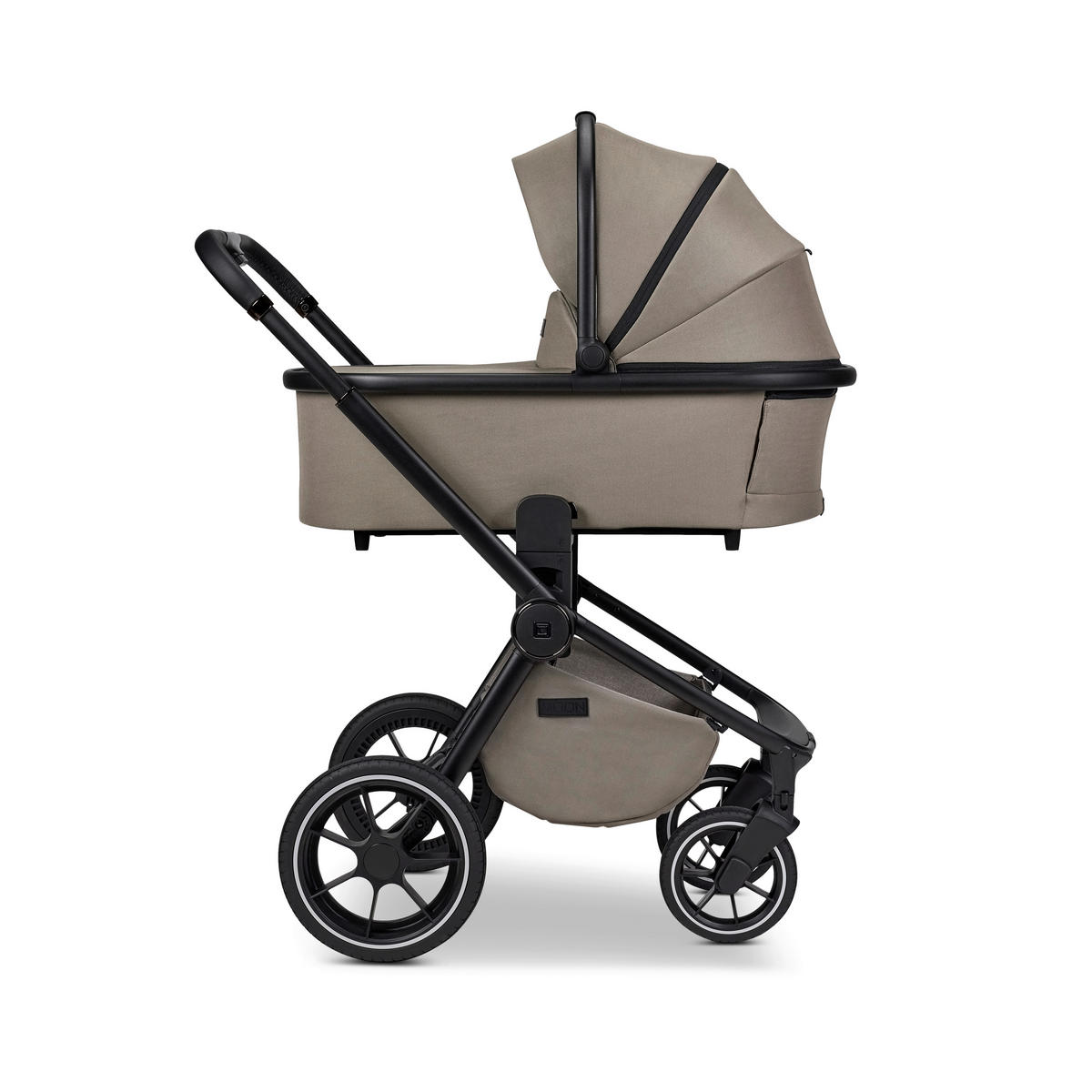 KOMBINIRANA DJEČJA KOLICA  Resea+  - boje blata/crna, Basics, tekstil (98.5/58/122cm) - Moon