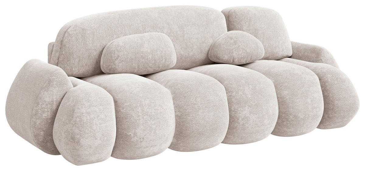 SCHLAFSOFA Hellbraun  - Hellbraun/Schwarz, Design, Kunststoff/Textil (270/103/113cm) - MID.YOU