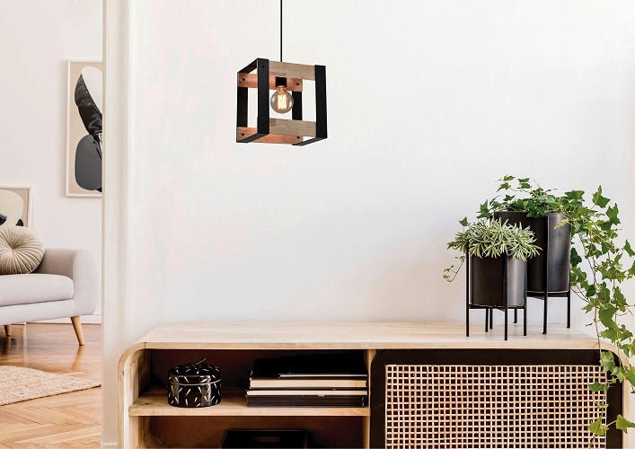 HÄNGLAMPA 25/20/100 cm  - Natur, metall (25/20/100cm)