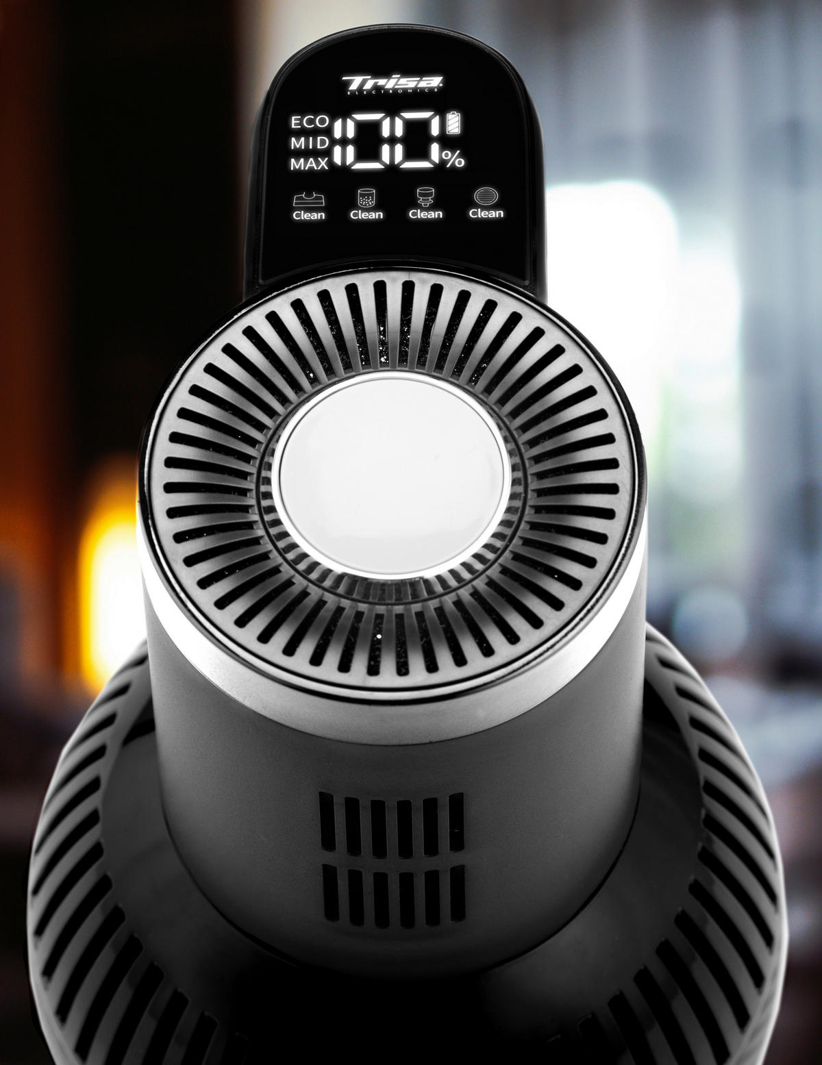 AKKU-HANDSTAUBSAUGER Quick Clean Prof. T0341  - Schwarz, Design, Kunststoff (25/26/113cm) - Trisa Electronics